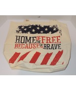 Tunnel to Towers Foundation Canvas reusable tote bag Home Of The Free - $13.66 CAD