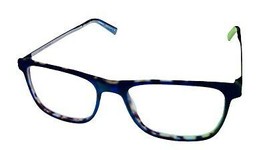 John Varvatos Rectangle Mens Blue Tort Eyewear Plastic Frame V412. 57mm - £69.62 GBP