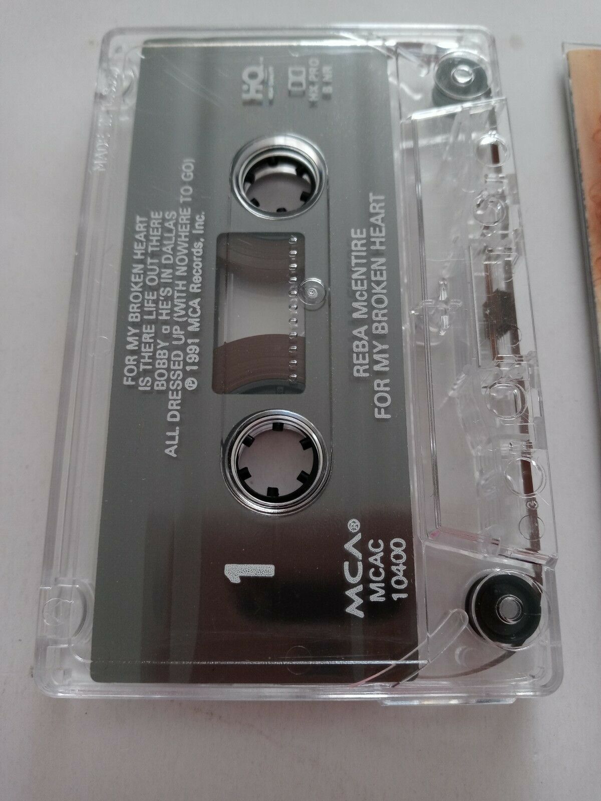 Reba McEntire For My Broken Heart Cassette Tape 1991 VERY GOOD Item image 6