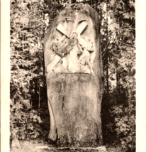 c1910 Way of the Cross Station II Carved Stone Benoite-Vaux France Postcard - £15.60 GBP