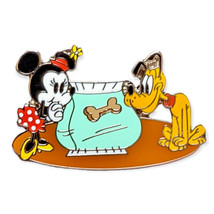 Pluto 90 Magical Years Disney Pin: Minnie with Dog Treats - £27.74 GBP