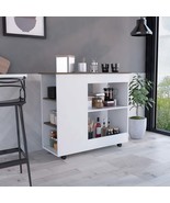 Holmeson 5-Shelf Kitchen Cart: White/Dark Brown - €124,20 EUR