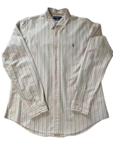 Ralph Lauren Men&#39;s Large Shirt  Custom Fit Green Plaid Long Sleeve Butto... - $8.14