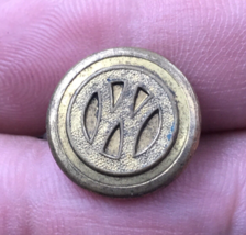 c1901 NYO &amp; W Railroad Brass New York Ontario Western Route Cuff Button ... - £14.52 GBP
