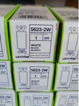 ROCKER SWITCH 20A 120/277 V 3-WAY AC-QUIET ANTIMICROBIAL WHITE, Leviton ... - $12.86