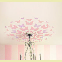 Stencil Butterfly Medallion, Nursery ceiling, DIY Reusable stencils - £31.92 GBP