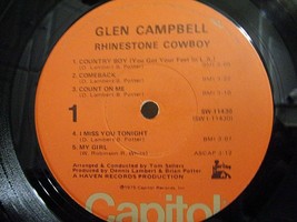 Glen Campbell-Rhinestone Cowboy-LP-1975-VG+ - £3.99 GBP