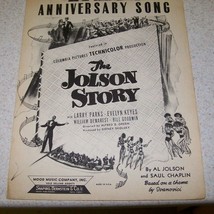 Vintage Sheet Music - Anniversary Song - The Jolson Story - 1946 - Vguc! - £5.52 GBP