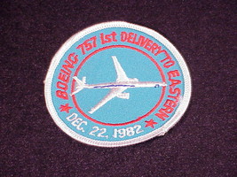 1982 Boeing 757 1st Delivery to Eastern Airlines Cloth Woven Embroidered... - $6.95