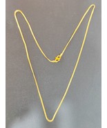 22k solid GOLD 916 Box Chain Necklace Unisex Designs 18&quot; G.wt 2.960 - £463.83 GBP