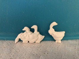 A1 - Geese for Magnet Ceramic Bisque Ready-to-Paint, You Paint - $2.00