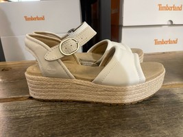 TIMBERLAND WOMEN&#39;S SANTORINI SUN BACKSTRAP SANDAL NATURAL FULL GRAIN A41... - $124.99