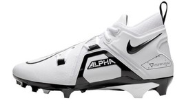 Nike Alpha Menace Pro 3 White Black Football Cleats CT6649-108 Men&#39;s 11.5 NEW - £46.32 GBP