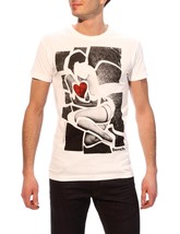 Bench Betty Urban Streetwear Hombre Blanco Gráfico Camiseta Nwt - £22.66 GBP