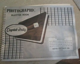 vintage Crystal Brite Photographic Blotter Notebook unused - £7.55 GBP
