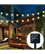 Solar Powered 30 LED String Light Garden Path Yard Decor Lamp Outdoor Wa... - $755.65 MXN