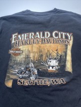 Emerald city Harley Davidson shirt Men Sz XL? Missing Tag Black Seattle ... - $15.79