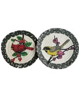 Vtg Set 2 Woven Braided Bird Trivets Pot Holders Hot Pads Rug Country Co... - $265.67 MXN