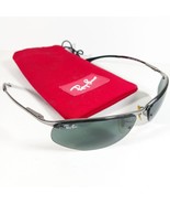 Ray Ban RB 3179 Top Bar Silver/Green Half Rim Unisex Sunglasses w/Pouch - $170.96 CAD