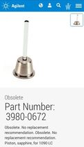 New Agilent HP 3980-0672 Sapphire Piston Sur Ferule 2809701B B-3980-0672... - $82.40
