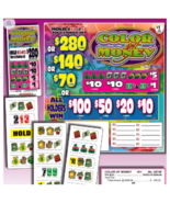 $1 Novelty Pull Tabs  - Color of Money/ All Holders Win Seal Game - $1,370.97 MXN