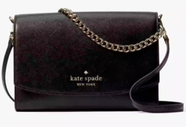 Kate Spade Carson Convertible Crossbody Bag Black Leather WKR00119 NWT $299 FS - £77.88 GBP
