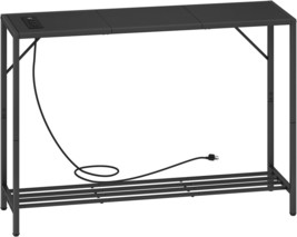 Laatooree Console Table With Power Outlets And Usb Ports, 41.7&quot; Industrial - £71.75 GBP