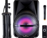 Black 12 Inch Bluetooth Rechargeable Portable Pa Party Speaker From Befree - $150.96