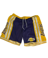 Vtg Los Angeles Lakers NBA Brand Drawstring Basketball Game Shorts Size XL - €41,25 EUR