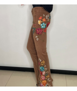 FLORAL Embroidered Flares Bell Bottom Pants Jeans MakE oFFER! - $180.83