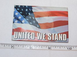 Unbranded &quot;United We Stand&quot; United States Flag magnet 2 1/8&quot; X 3&quot; Pre-owned - £8.09 GBP