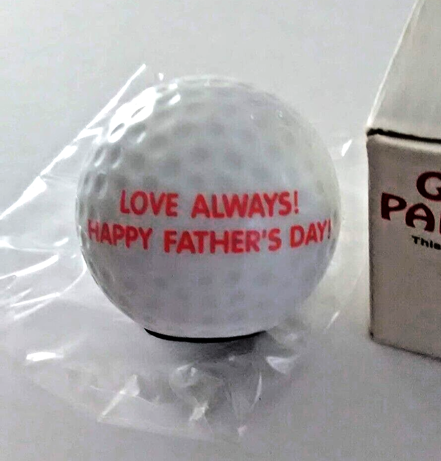 American Greetings Golf Ball Paperweight Love Always Happy Father's Day 2 1/2" - $11.76