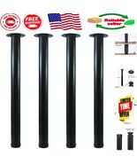 Versatile 24&#39;&#39; Adjustable Metal Desk Legs - Perfect for Custom Furniture... - $100.70 CAD
