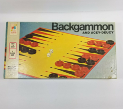 1973 Backgammon and Acey Deucy Milton Bradley Vintage Board Game - £7.11 GBP