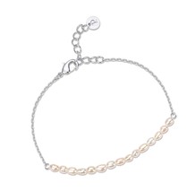 Gold Tiny Pearl Bracelet | 14K Gold Plated Freshwater - $51.34