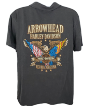Harley-Davidson Arrowhead Peoria Arizona Eagle Distressed Polo Shirt Size XL - £21.76 GBP