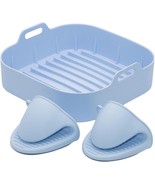 Air Fryer Silicone Pot Basket Liner Non-Stick Safe Oven Baking Tray with Mittens - $22.76