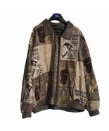 RARE Vtg 90’s Raw Flavor Tupac 2pac Shakur Leather Collectible bomber ja... - $593.01