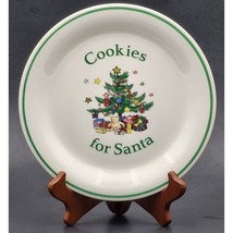 Nikko Happy Holidays Cookies for Santa Plate 8-1/8” Japan FAST Shipping VTG - $18.69