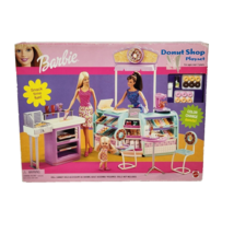 2002 MATTEL BARBIE DONUT SHOP PLAYSET 100% COMPLETE NEW IN BOX # 47899 - £130.73 GBP