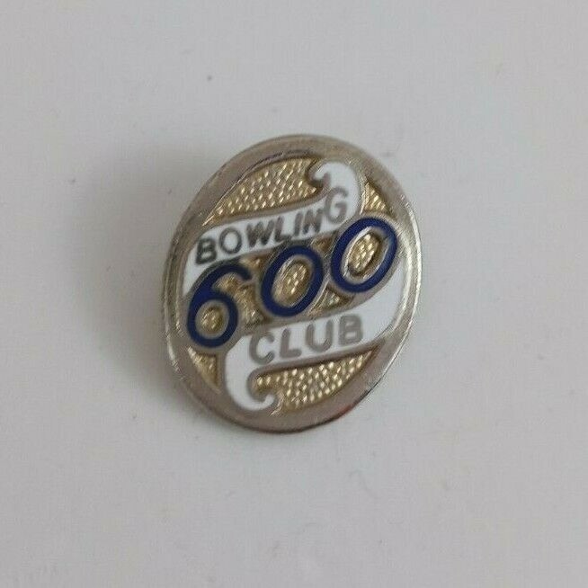 Vintage 600 Bowling Club .75&quot; Lapel Hat Pin - $5.45