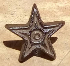 Rustic Brown Cast Iron Western Star Cabinet Knob Drawer Pull  Primitive 1 - $4.00