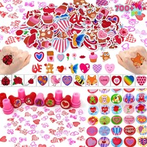 700 Pcs Valentines Day Party Favor Supplies Craft Set Foam Stickers for Kid Tatt - £26.06 GBP