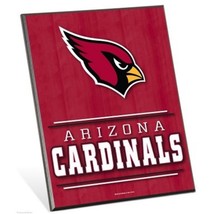 NFL Arizona Cardinals Logo Premium 8&quot; x 10&quot; Solid Wood Easel Sign - £7.82 GBP