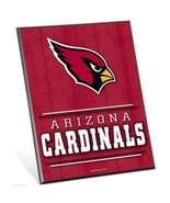 NFL Arizona Cardinals Logo Premium 8&quot; x 10&quot; Solid Wood Easel Sign - £7.93 GBP