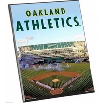 MLB Oakland A&#39;s Athletics Stadium Premium 8&quot; x 10&quot; Solid Wood Easel Sign - $9.95