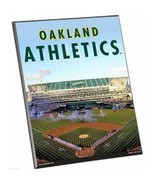 MLB Oakland A&#39;s Athletics Stadium Premium 8&quot; x 10&quot; Solid Wood Easel Sign - £7.82 GBP