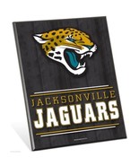 NFL Jacksonville Jaguars Logo Premium 8&quot; x 10&quot; Solid Wood Easel Sign - £7.95 GBP
