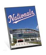 MLB Washington Nationals Stadium Premium 8&quot; x 10&quot; Solid Wood Easel Sign - £7.82 GBP