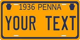 Pennsylvania 1936 Personalized Tag Vehicle Car Auto License Plate - £13.15 GBP